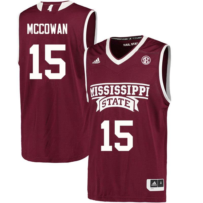 Men #15 Teaira McCowan Mississippi State Bulldogs College Basketball Jerseys Sale-Maroon